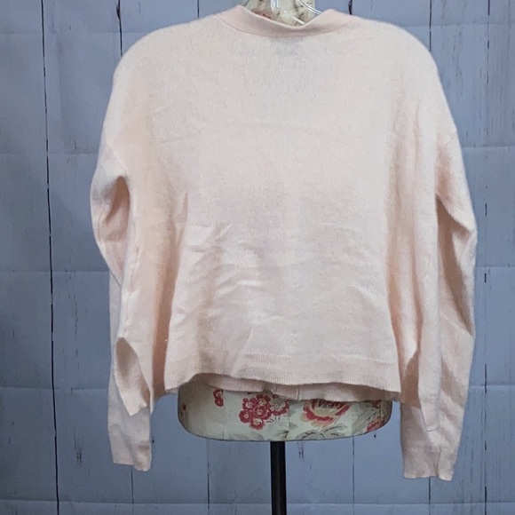 335. En Thread 100% cashmere pink cardigan, size L - Picture 7 of 7